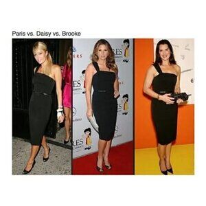 Black Halo Jackie One Shoulder Midi Dress